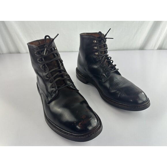 Allen Edmonds Higgins Mill Boots Dark Brown Leather Mens Size 10.5 D Rare